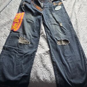 Von Dutch Dark Blue Relaxed Fit Jeans